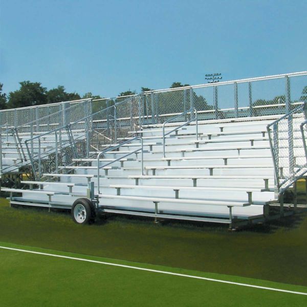 National Rec 10 Row Standard Aluminum Transportable Bleacher