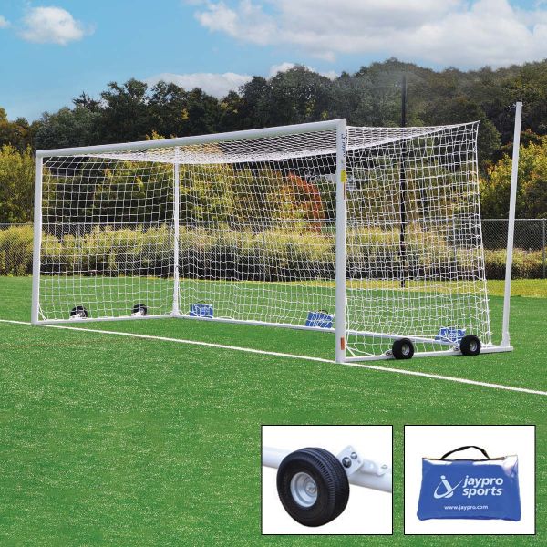 Jaypro 8'x24’ Nova World Cup Soccer Goal Package - SGP-850PKG (pair)