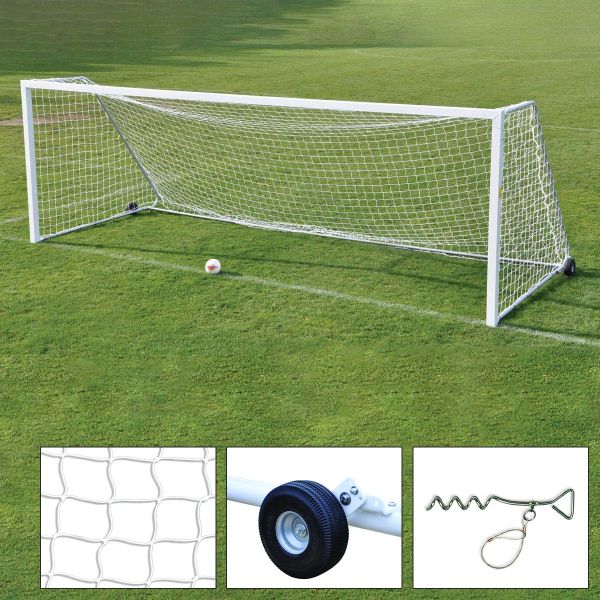 Jaypro 8'x24' Classic Square Official Soccer Goal Package, SGP-760PKG (pair)