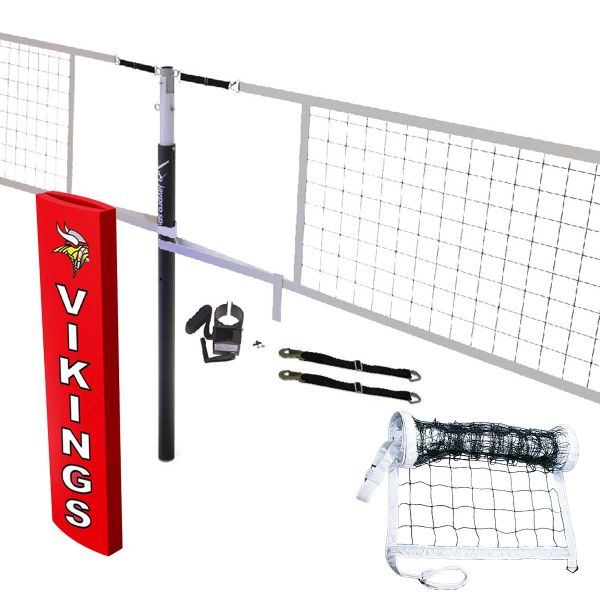 Jaypro PVBC-150/300 Hybrid Steel Pin-Stop Center Volleyball Package