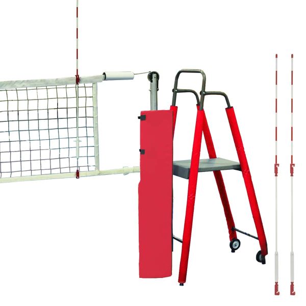 Jaypro 3-1/2" PVB-5000 STANDARD FeatherLite Volleyball Net System Package