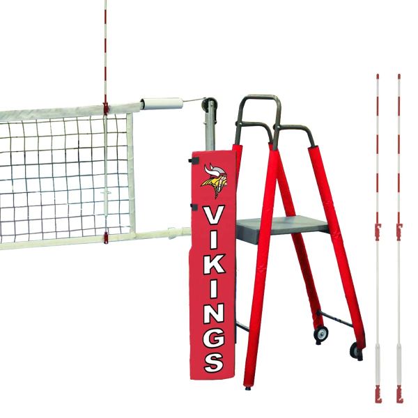 Jaypro 3" PVB-4500 DELUXE FeatherLite Volleyball Net System Package