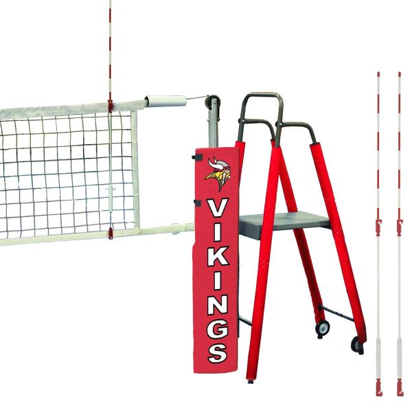 Jaypro 3" PVB-6500 DELUXE PowerLite Volleyball Net System Package