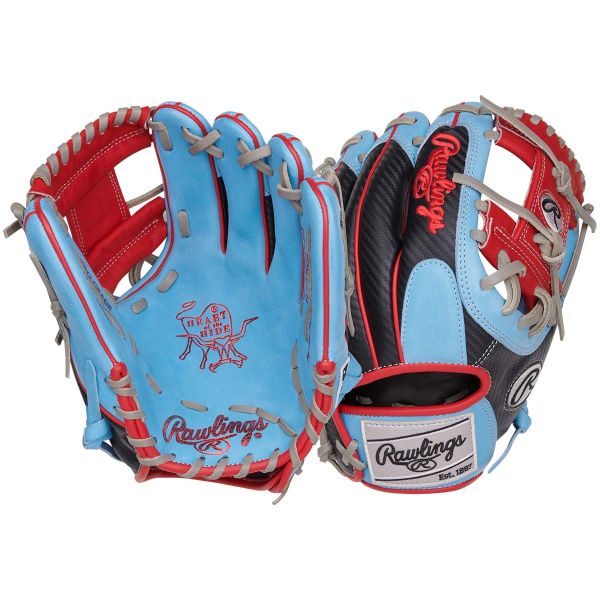 Rawlings 11.5" Heart of the Hide Pro I-Web Columbia Blue Baseball Glove