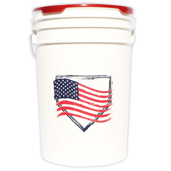 Diamond American Flag Ball Bucket