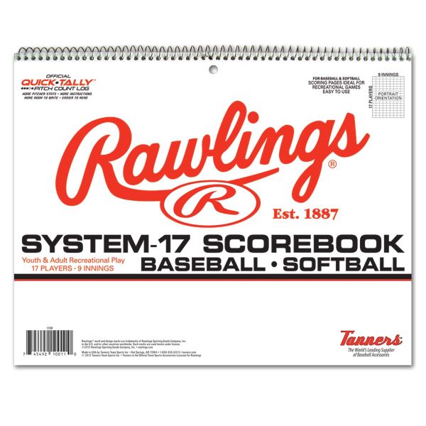 Rawlings System - 17 Baseball/Softball Scorebook