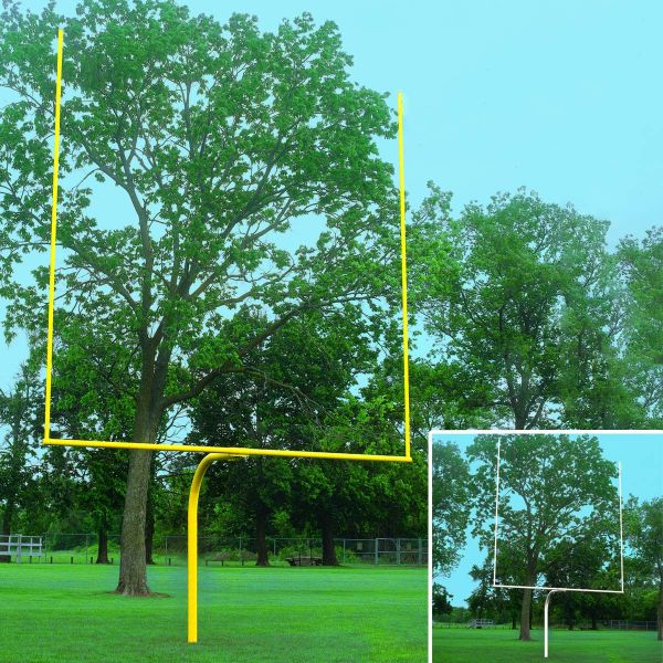 Bison High School Football Goal Posts, 5-9/16" dia., 6' off set (pair)