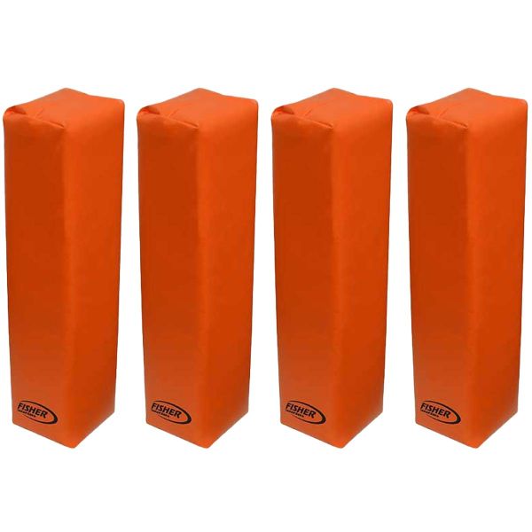 Fisher 4/set Weighted 2.5lb Football End Zone Pylons