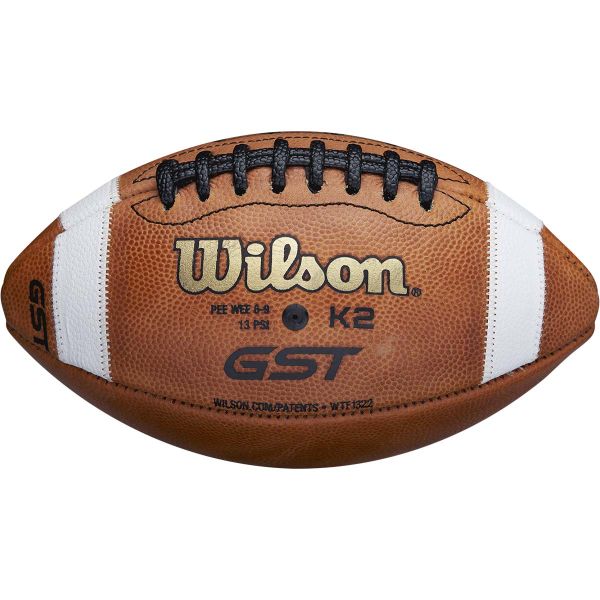 Wilson GST K2 age 6-9 Pee Wee Leather Football