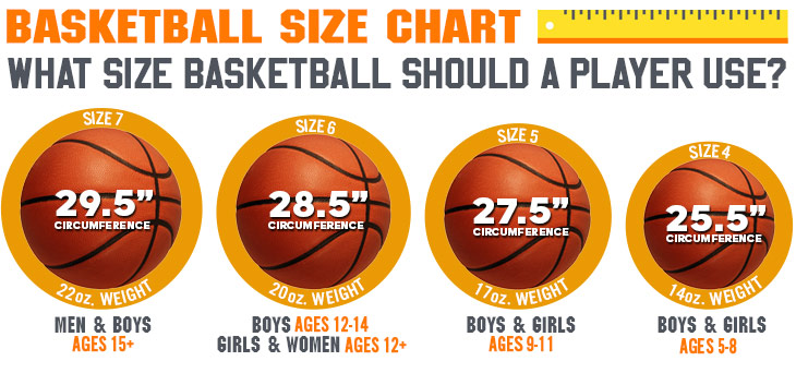 What size basketball should a player use?
